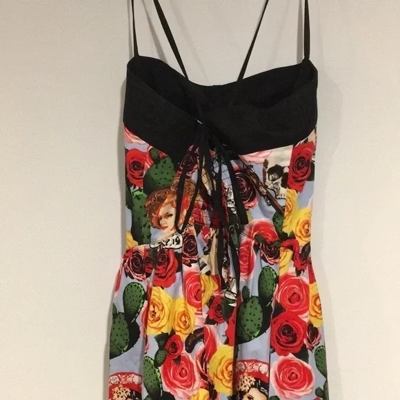HELL BUNNY Dia De Los Muertos dress SZ Medium - Picture 6 of 7